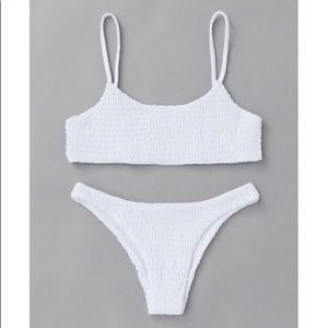 White Spaghetti Strap Bikini